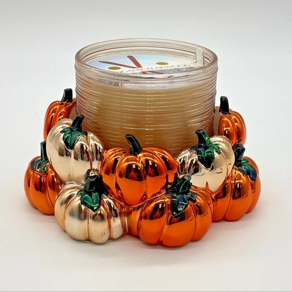 Bath and body works Pumpkin 3 wick Candle Holder